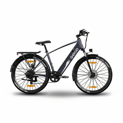 QEKUD 27M204 step-thru electric commuter e-bike full view