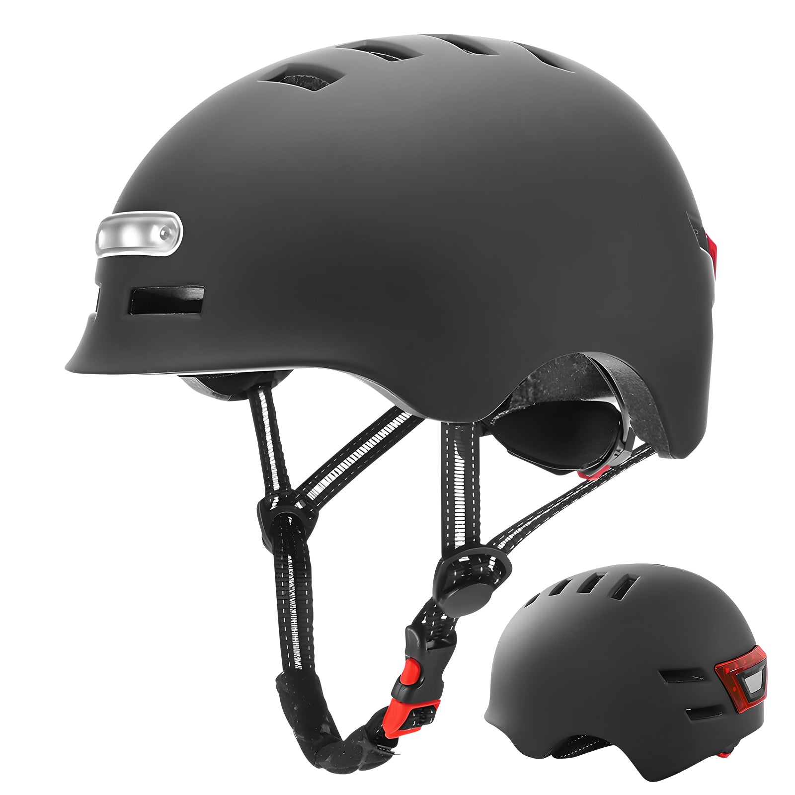 Helm met waarschuwingslichten