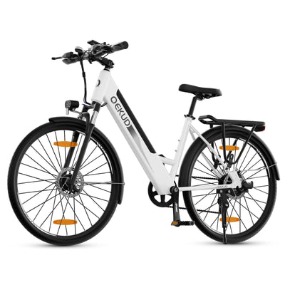 QEKUD 26M208 electric city commuter e-bike full view