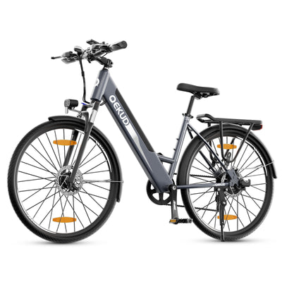 QEKUD 26M208 electric city commuter e-bike full view