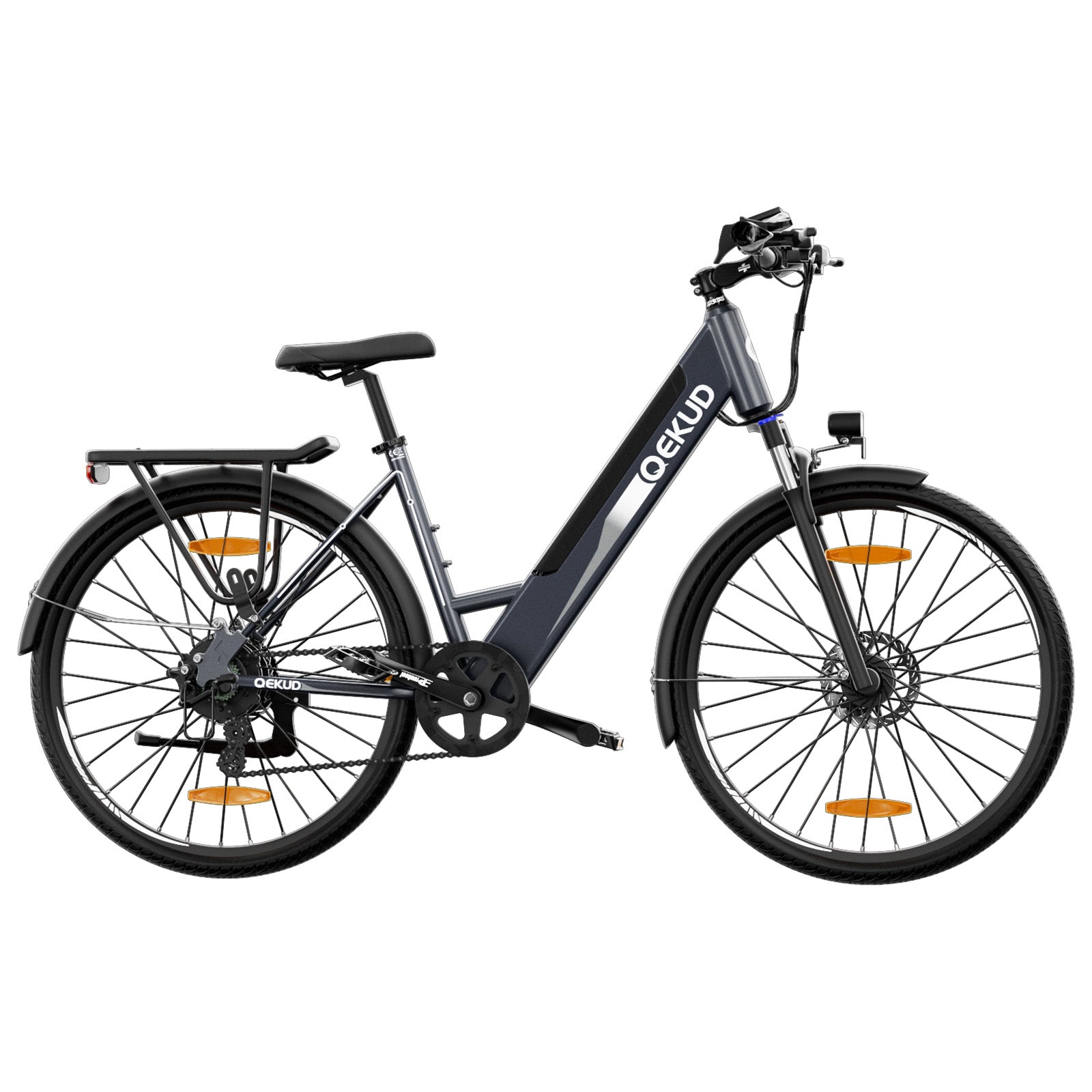 QEKUD 26M208 electric city commuter e-bike full view