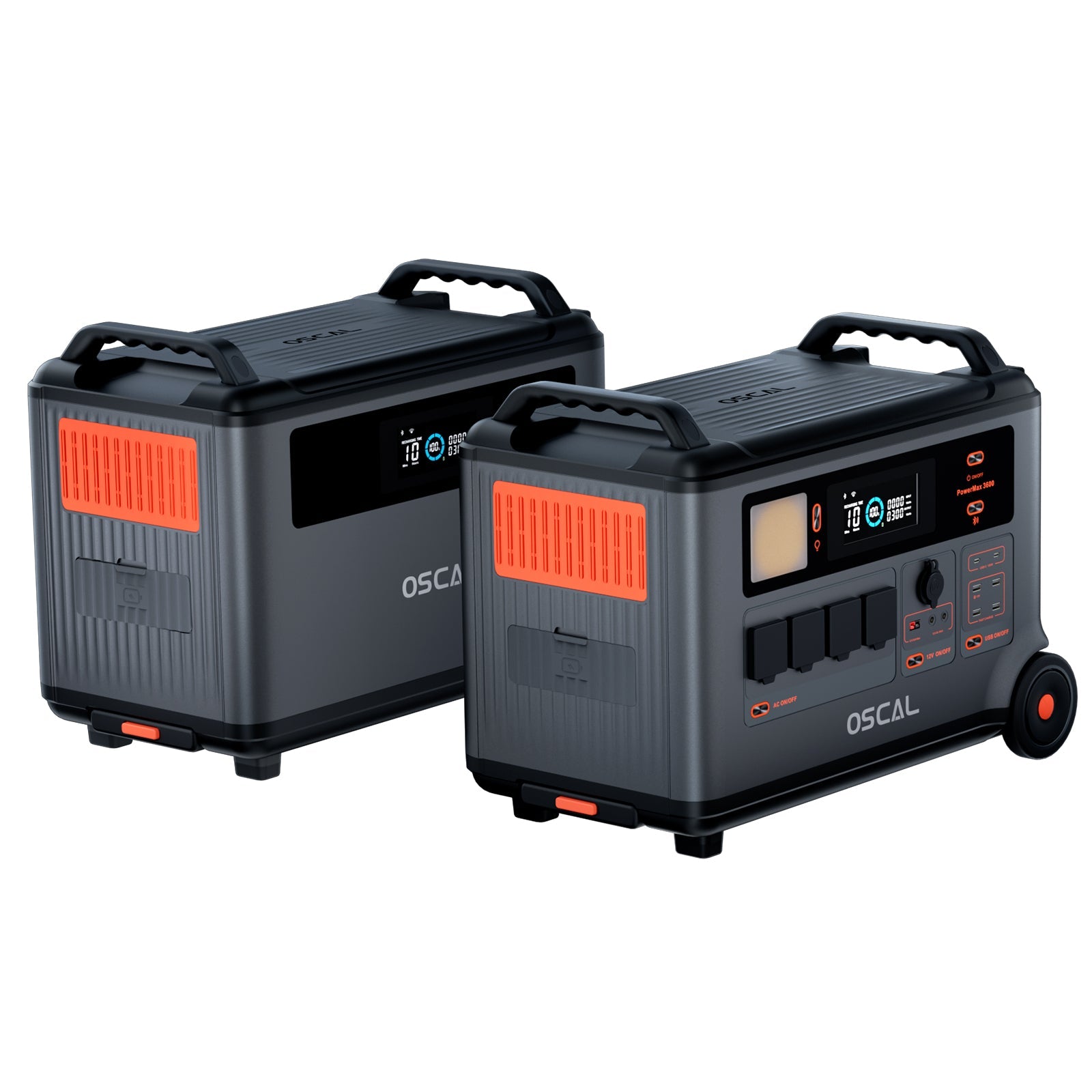 OSCAL BP3600 3600Wh additional battery  exclusive for PowerMax3600 & PowerMax6000  no connection cables required Expandable to 57.6kWh